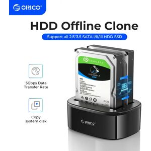 ORICO USB 3.0 à SATA Double-Bay Disque Dur Station D'accueil pour 2.5/3.5 pouce HDD/SSD avec Hors