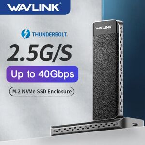 WAVLINK Boîtier Thunderbolt-3 USB C NVcloser SSD Type-C M.2 SSD  M-Key NVMe Box  connecteur B pour Windows