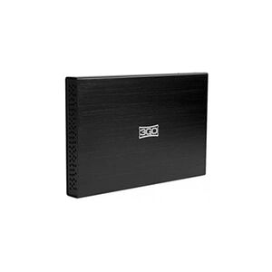 3GO HDD25BK12 USB powered boite de stockage - boites de stockage (SATA, Noir, Aluminium, Windows98/98SE/ME/2000/XP/Vista, Mac OS 9.0, Linux) - Publicité