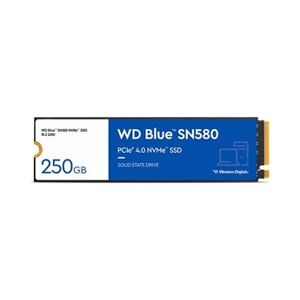 Western Digital WD Blue SN580 - SSD - 250 Go - interne - M.2 2280 - PCIe 4.0 x4 (NVMe) - Publicité