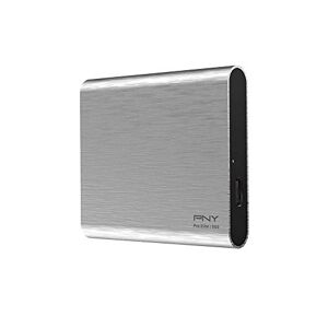 PNY Pro Elite CS2060 SSD Externe Portable 250 Go en USB 3.1 Gen2 Type-C 900 Mo/S Gris Brush - Publicité