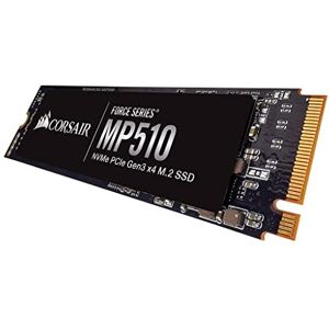 Corsair MP510, Force Series, 480 Go Ultra-Rapides PCIe Gen 3 x4, M.2 NVMe, Disque SSD (Jusqu’à 3 480 Mo/s Lecture Séquentielle et 2 000 Mo/s D’Écriture Séquentielle, 3D TLC NAND et Format M.2) Noir - Publicité