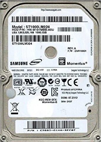 Refurbished: Samsung ST1000LM024 1TB 2.5” SATA III