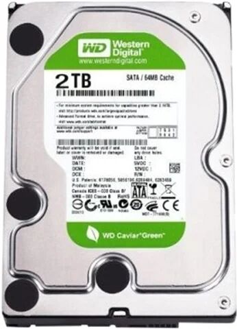 Refurbished: WD Green WD20EARX 2TB 3.5� SATA