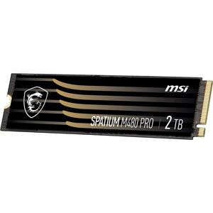 MSI SSD  SPATIUM M480 PRO PCIE 4.0 NVME M.2 2TB drives allo stato solido PCI Express 3D NAND [S78-440Q600-P83]