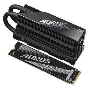 Gigabyte SSD  AORUS Gen5 12000 M.2 1 TB PCI Express 5.0 3D TLC NAND NVMe [AG512K1TB]