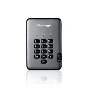 iStorage diskAshur PRO2 disco rigido esterno 1000 GB Nero, Grafite (IS-DAP2-256-1000-C-G)