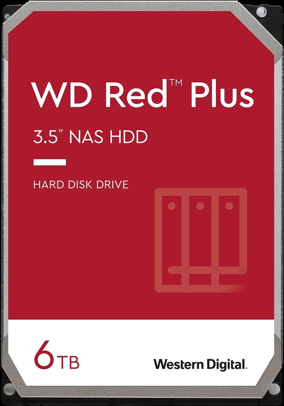 Western Digital hard disk red plus 6tb 3.5 sata 256mb