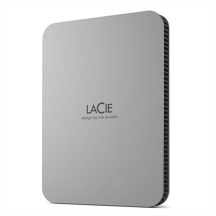 LaCie Hard Disk Esterno 4tb Mobile Drive V2 Usb-c-argento Lunare