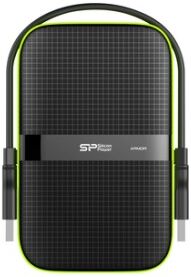 Silicon Power Armor A60 disco rigido esterno 5000 GB Nero, Verde (SP050TBPHDA60S3K)