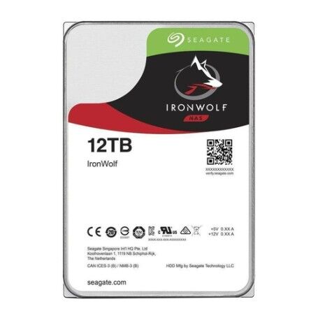 Seagate NAS HDD IronWolf 3.5" 12000 GB Serial ATA III (ST12000VN0008)