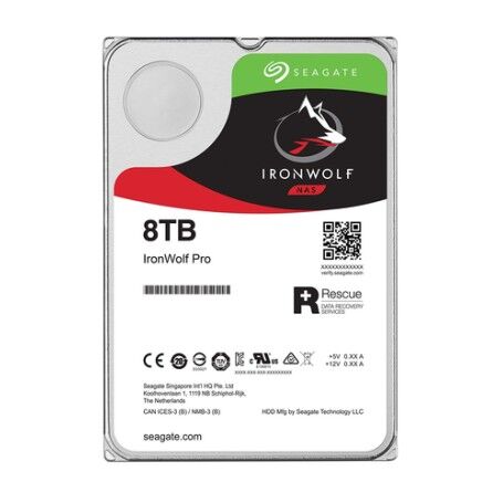 Seagate IronWolf ST8000VN004 disco rigido interno 3.5" 8000 GB Serial ATA III (ST8000VN004)