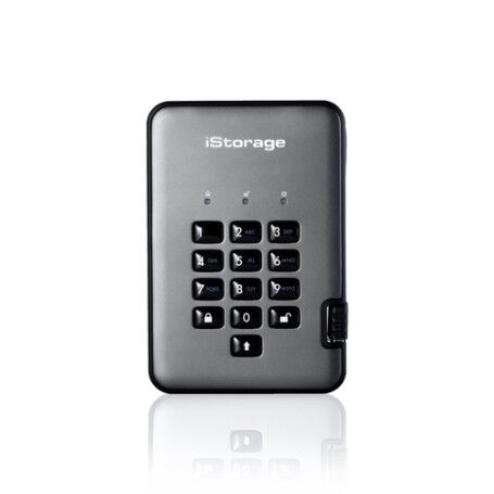 iStorage diskAshur PRO2 disco rigido esterno 500 GB Nero, Grafite (IS-DAP2-256-500-C-G)