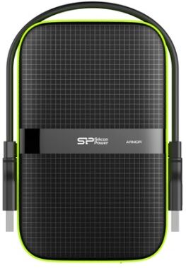 Silicon Power Armor A60 disco rigido esterno 4000 GB Nero, Verde (SP040TBPHDA60S3K)