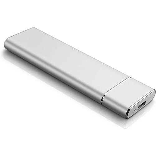 DOJGT Externe harde schijf, 4 TB, draagbaar, 4000 GB, externe harde schijf, high-speed, USB 3.1, externe harde schijf, voor Mac, PC, Laptop M2, zilverkleurig