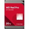 Western Digital WD Red Pro NAS Harde Schijf 20 TB (NASware-firmware Voor Compatibiliteit, 3,5 Inch, 7200 RPM, SATA 6 Gb/s, CMR, Werkbelasting 180 TB/jaar)