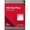 Western Digital WD Red Plus NAS harde schijf 2 TB (NASware-firmware voor compatibiliteit, 3,5 inch, 7200 RPM, SATA 6 Gb/s, CMR, Werkbelasting 180 TB/jaar)