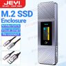 JEYI-Visual Smart M.2 NVMe NGFF SSD Enclosure  suporta proteção 5S Write  3s re-conectar  USB 3.2