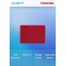 Disco Externo Toshiba 2.5\" 2TB CANVIO ADVANCE Red