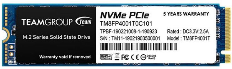 team-group Team group mp34 1 tb ssd m.2 pcie gen3 x4