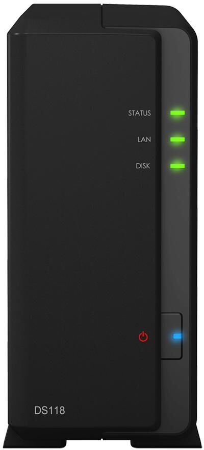 Synology Nas Diskstation Ds118 Rtd1296 Ethernet Lan Compacto (preto) - Synology