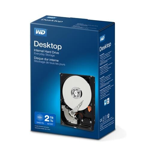 Western Digital Desktop Everyday 2000gb Serial Ata Iii Unidade De Disco Rígido