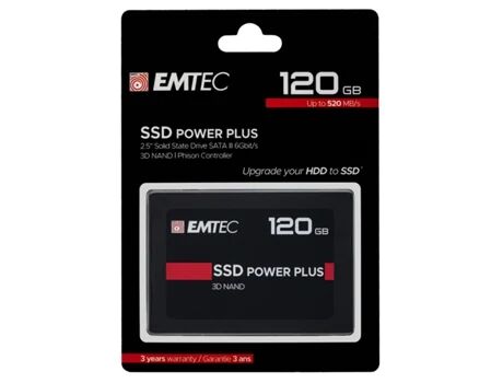 Emtec Disco SSD Interno X150 Power Plus (120 GB - SATA III)