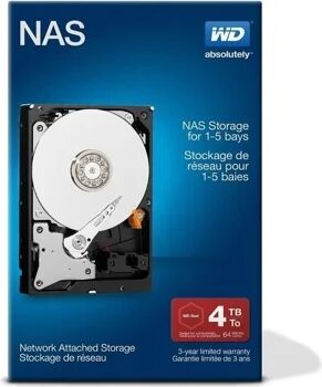 Western Digital Disco HDD Interno WD RED NETWORK 4TB 5400 (4 TB - SATA - 5400 RPM)