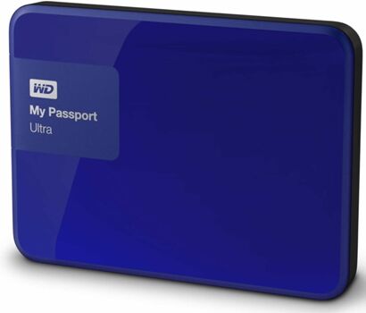 Western Digital Disco HDD Externo My Passport Ultra (Azul - 2 TB - USB 3.0)