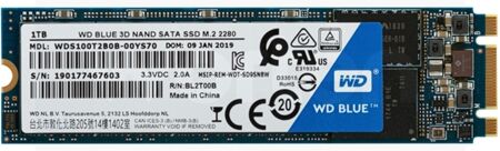 Western Digital Disco SSD Interno M.2 2280 Blue 1TB 3D NAND SATA (1 TB - M.2 SATA - 540 MB/s)