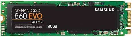 Samsung Disco SSD Interno 500GB M2 Sata 3 Série 860 EVO (500 GB - SATA - 550 MB/s)