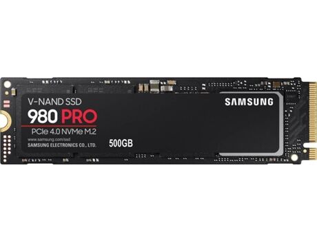 Samsung Disco SSD Interno 980 PRO (500 GB - PCI Express 4.0 - 6900 MB/s)