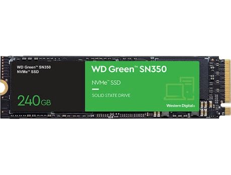 Epson Disco SSD Interno WESTERN DIGITAL Green SN350 (240GB - PCI Express 3.0 - 2400 MB/s)