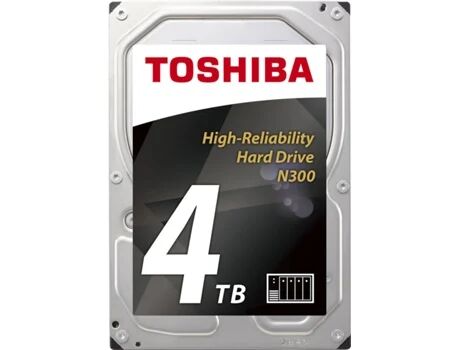 Toshiba Disco HDD Interno 3.5' 4TB NAS N300 BULK (4 TB - SATA - 7200 RPM)