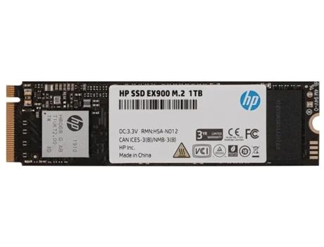 HP Disco SSD Interno M.2 1TB EX900 NVMe PCIe (1 TB - PCI-Express - 210 MB/s)