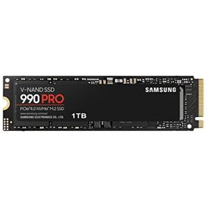 SAMSUNG 990 PRO 1TB PCIe 4.0 (up to 7450 MB/s) NVMe M.2 (2280) Internal Solid St