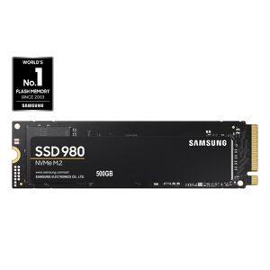 Samsung 980 NVMe M.2 SSD 500GB in Black (MZ-V8V500BW)