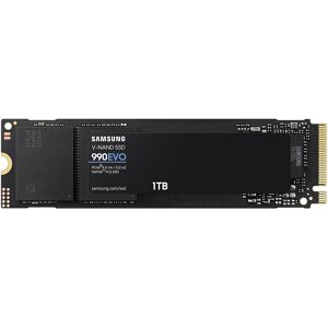 Samsung 990 EVO, PCIe 4.0/5.0, NVMe M.2 SSD in Black (MZ-V9E1T0BW)