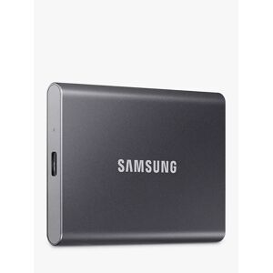 SAMSUNG T7 Portable Solid State Drive, USB 3.2, 1TB, Titan Grey - Titan Grey - Unisex