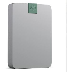 Seagate Ultra Touch HDD, 4 TB, External HDD, Pebble Grey, Post-Consumer Recycled material, USB-C compatibility with PC, Mac & Chromebook, Dropbox and Mylio included, 2yr Rescue Services (STMA4000400)