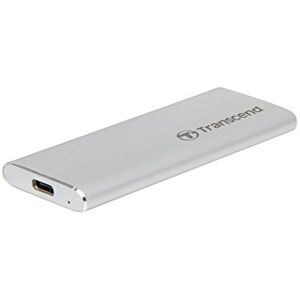 Transcend 240GB ESD240C Portable SSD USB 3.1 Gen 2 USB Type-C, Up to 520/460 MB/s (Ideal for PC, Laptops, PlayStation 4 and Xbox) TS240GESD240C