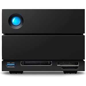 LaCie 2big Dock RAID, 16TB, External HDD - Thunderbolt 4 ports and USB4 compatibility, Data Recovery (STLG16000400)