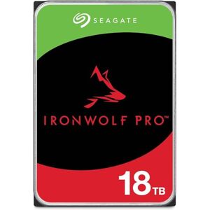 Seagate IronWolf Pro NAS ST18000NE000 - Hard Drive - 18 TB - Internal - 3.5 Inch, SATA3 7200RPM 256MB Cache (Refurbished)