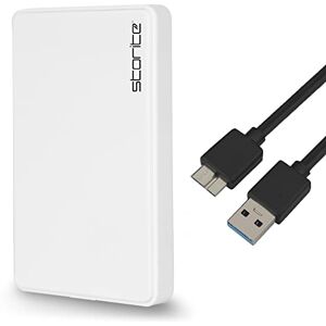 Storite Data Storage External Hard Drive 320GB USB 3.0 Portable & Slim Hardisk 2.5" HDD Data Backup & Games Store Hardrive Memory Expansion Harddrive For Xbox PS3 PS4 Mac PC Laptop Desktop (White)