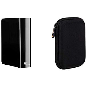 WD 10 TB Elements Desktop External Hard Drive - USB 3.0 & Amazon Basics External Hard Drive Case