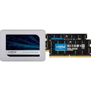 Crucial MX500 4TB 3D NAND SATA 2.5 Inch Internal SSD - Up To 560MB/s - CT4000MX500SSD1 & RAM 64GB Kit (2x32GB) DDR5 4800MHz CL40 Laptop Memory CT2K32G48C40S5