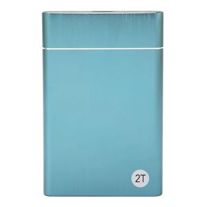 Topiky Ultra Slim 2.5in External Hard Drive, Portable USB 3.0 HDD with 5Gbps Transfer Rate, Plug and Play, Aluminum Alloy Panel, for Windows for OS X (Blue)