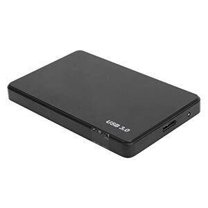 Lazmin112 2.5in Mobile Hard Disk, Plug and Play External Basic Storage HDD Hard Drive, USB3.0 for PC, Desktop Computer, Notebook (Black) (2T)