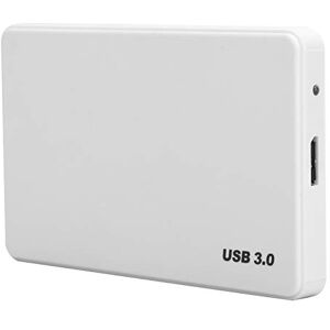 cigemay USB 3.0 External Hard Disk,2.5-Inch Mobile Disk, Portable Storage,Convenient and Practical,Suitable for Desktop Computers,Notebooks,Monitoring,Etc.-White(#7)