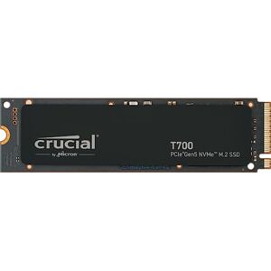 Crucial T700 2TB SSD PCIe Gen5 NVMe M.2 Internal Gaming SSD, Up to 12,400MB/s, Microsoft DirectStorage, PCIe 4.0 Backwards Compatible, Solid State Drive - CT2000T700SSD3